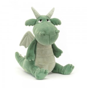 Animals Jellycat Adon Dragon 32cm x 15cm x 16cm Verdes | México 8940QLFMI