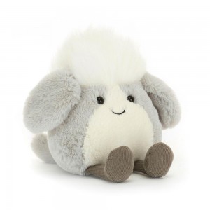 Animals Jellycat Amuseabean Sheepdog 12cm x 9cm x 6cm Grises | México 6042SMTFW