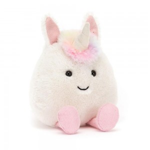 Animals Jellycat Amuseabean Unicorn 12cm x 9cm x 6cm Blancos | México 7231DMWCG