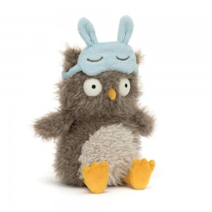 Animals Jellycat Audrey Hootsoftly 24cm x 12cm x 12cm Beige | México 4375WQRTV