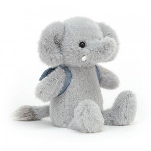 Animals Jellycat Backpack Elephant 22cm x 9cm x 8cm Grises | México 9508NRPTO