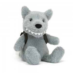 Animals Jellycat Backpack Wolf 22cm x 9cm x 8cm Grises | México 9708QTHEG