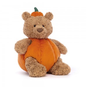 Animals Jellycat Bartholomew Bear Pumpkin 36cm x 21cm x 20cm Marrom | México 2371PTILJ