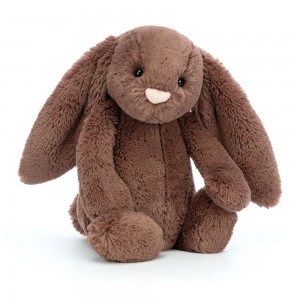 Animals Jellycat Bashful Fudge Bunny 31cm x 12cm x 9cm Marrom | México 3701KTNEB