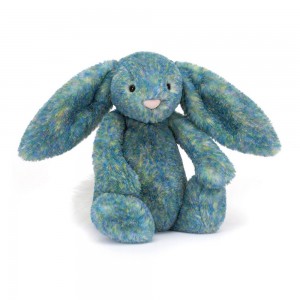 Animals Jellycat Bashful Luxe Bunny Azure 31cm x 12cm x 9cm Azules | México 8024LVMXH