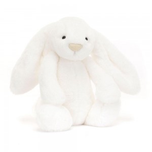 Animals Jellycat Bashful Luxe Bunny Luna 31cm x 12cm x 9cm Blancos | México 9718MAFTE