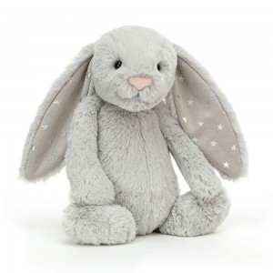 Animals Jellycat Bashful Shimmer Bunny 31cm x 12cm x 9cm Grises | México 3182DGXYC