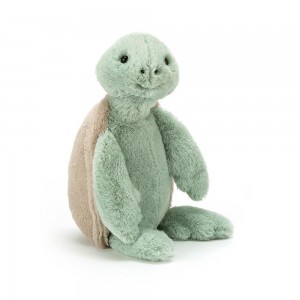 Animals Jellycat Bashful Turtle 31cm x 12cm x 9cm Verdes | México 5083PUGWT