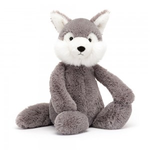 Animals Jellycat Bashful Wolf 31cm x 12cm x 9cm Grises | México 4165EKHJR