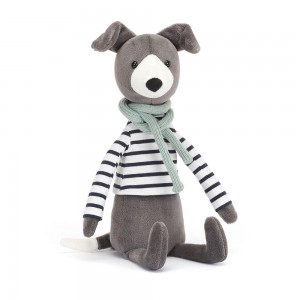 Animals Jellycat Beatnik Buddy Whippet 11.8in x 2.8in x 2in Grises | México 1472CTLGD