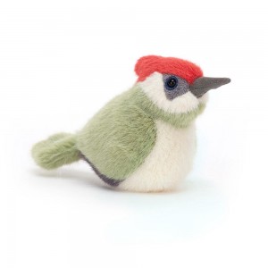 Animals Jellycat Birdling Woodpecker 10cm x 7cm x 9cm Verdes | México 8420QCJPR