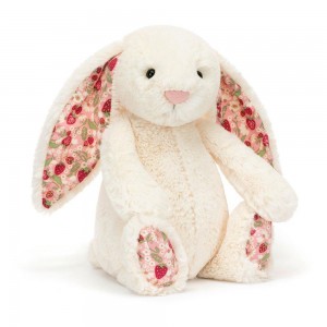 Animals Jellycat Blossom Cream Bunny 'Berry' 31cm x 12cm x 9cm Blancos | México 5842QPSWB