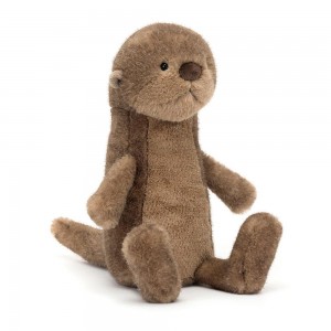 Animals Jellycat Brooke Otter 33cm x 10cm x 20cm Marrom | México 8365TMFUK