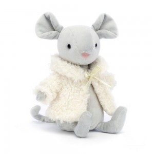 Animals Jellycat Comfy Coat Mouse 18cm x 7cm x 6cm Grises | México 5738CRWQY