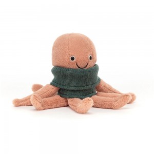 Animals Jellycat Cozy Crew Octopus 20cm x 6cm x 6cm Naranjas | México 6358ZBOIV
