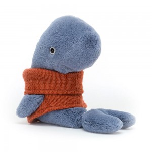 Animals Jellycat Cozy Crew Whale 15cm x 6cm x 10cm Azules | México 5713RYWHT
