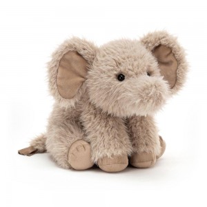 Animals Jellycat Curvie Elephant 25cm x 16cm x 10cm Grises | México 0419FIRUY