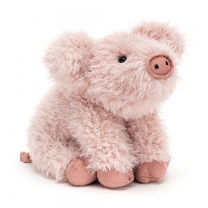 Animals Jellycat Curvie Pig 25cm x 16cm x 10cm Rosas | México 3856BDIAX