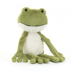 Animals Jellycat Finnegan Frog 23cm x 7cm x 7cm Verdes | México 6034KWHGE