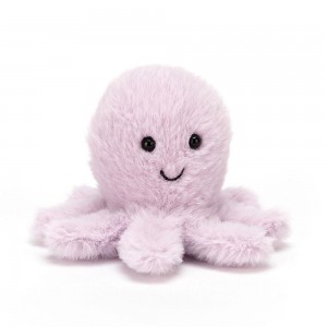 Animals Jellycat Fluffy Octopus 8cm x 11cm x 10cm Morados | México 5932UWOCX