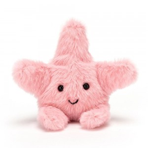 Animals Jellycat Fluffy Starfish 10cm x 7cm x 4cm Rosas | México 2846CGYVM