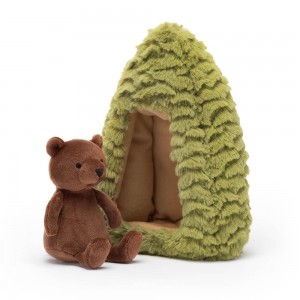 Animals Jellycat Forest Fauna Bear 19cm x 14cm x 9cm Marrom | México 4017HZXSC