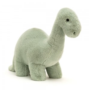 Animals Jellycat Fossilly Brontosaurus 10.2in x 4.7in x 15.4in Verdes | México 2539FPBHC
