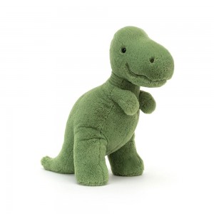 Animals Jellycat Fossilly T-Rex 10.6in x 5.9in x 11in Verdes | México 4872TDMPG