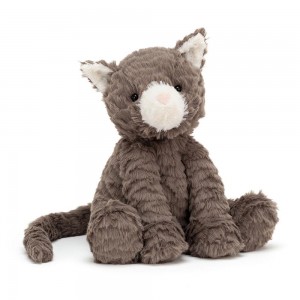 Animals Jellycat Fuddlewuddle Cat 9.1in x 5.1in x 3.5in Grises | México 5476FOKAB