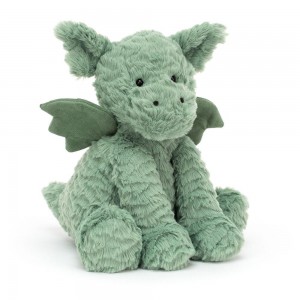 Animals Jellycat Fuddlewuddle Dragon 38cm x 20cm x 24cm Verdes | México 4973FGLPH