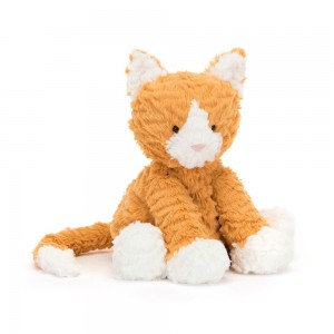 Animals Jellycat Fuddlewuddle Ginger Cat 9.1in x 5.1in x 3.5in Naranjas | México 4298RBUKG