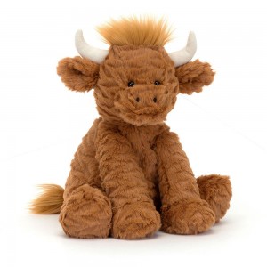 Animals Jellycat Fuddlewuddle Highland Cow 23cm x 13cm x 9cm Marrom | México 2951KAOPC