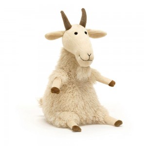Animals Jellycat Ginny Goat 28cm x 14cm x 12cm Blancos | México 2085MFBLH