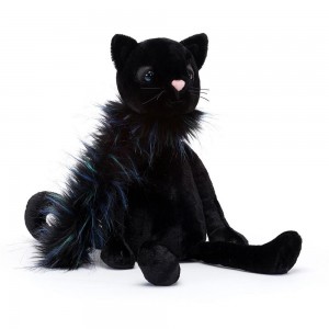 Animals Jellycat Glamorama Cat 16.9in x 3.9in x 3.9in Negros | México 2503BHNMO
