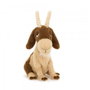 Animals Jellycat Glenny Goat 10.6in x 5.5in x 7.5in Marrom | México 8106GVCUS