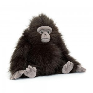 Animals Jellycat Gomez Gorilla 34cm x 20cm x 18cm Negros | México 5478VSBQO