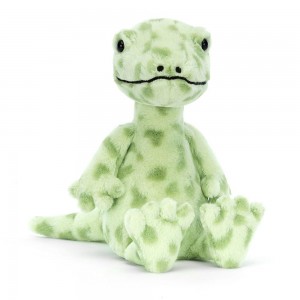 Animals Jellycat Gunner Gecko 25cm x 10cm x 24cm Verdes | México 2734JLSCK