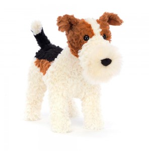 Animals Jellycat Hector Fox Terrier 24cm x 13cm x 30cm Blancos | México 1840MDQRT