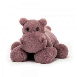 Animals Jellycat Huggady Hippo 14cm x 20cm x 23cm Rosas | México 9520FGYHL