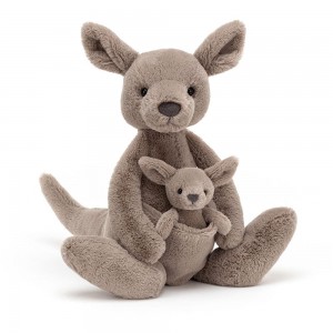 Animals Jellycat Kara Kangaroo 36cm x 13cm x 32cm Marrom | México 9607JSWHG