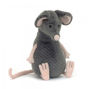 Animals Jellycat Lachlan Sad Rat 27cm x 12cm x 12cm Grises | México 6590PRWDV