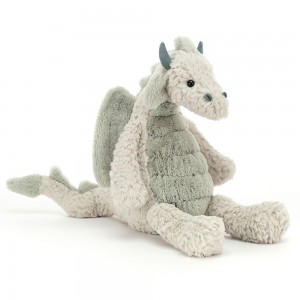 Animals Jellycat Lallagie Dragon 35cm x 13cm x 13cm Verdes | México 0348TXWJB