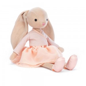 Animals Jellycat Lila Ballerina Bunny 35cm x 8cm x 7cm Beige | México 3601WBXUN