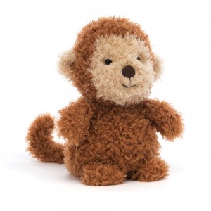 Animals Jellycat Little Monkey 18cm x 10cm x 8cm Marrom | México 0573WKXFU