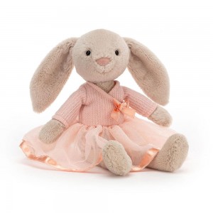 Animals Jellycat Lottie Bunny Ballet 27cm x 7cm x 5cm Beige | México 7460RAGOV