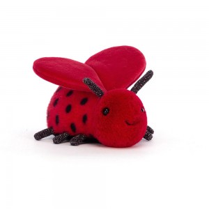 Animals Jellycat Loulou Love Bug 6cm x 8cm x 13cm Rojos | México 8531EFZBJ