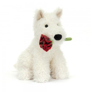 Animals Jellycat Munro Scottie Dog 'Love You' 25cm x 12cm x 23cm Blancos | México 4078ULMIF