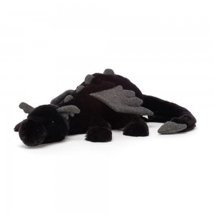 Animals Jellycat Onyx Dragon 12cm x 14cm x 50cm Negros | México 1836XOGJP
