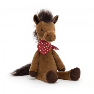 Animals Jellycat Orson Horse 15in x 4.3in x 3.9in Marrom | México 6258DFVHE