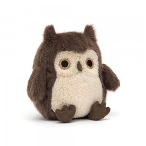 Animals Jellycat Owling 11cm x 7cm x 6cm Marrom | México 4502RHAVF